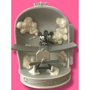 Disney 100 Mickey and Minnie Mouse Plane Crazy Sketchbook Christmas Ornament NWT